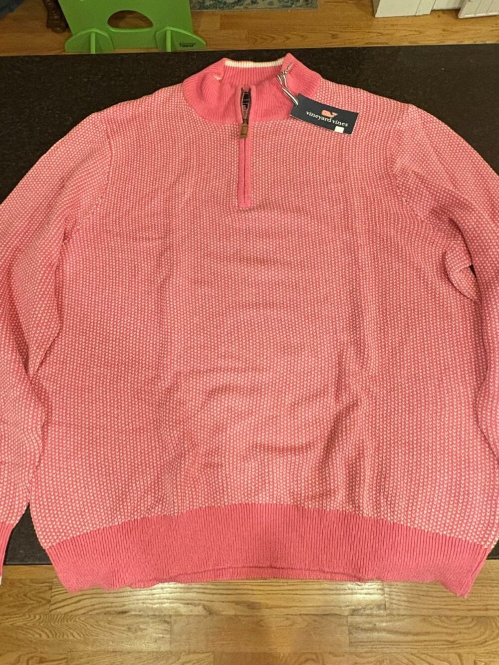 Vineyard Vines - Cashmere Blend Pinkberry 1/4 Zip Sweater